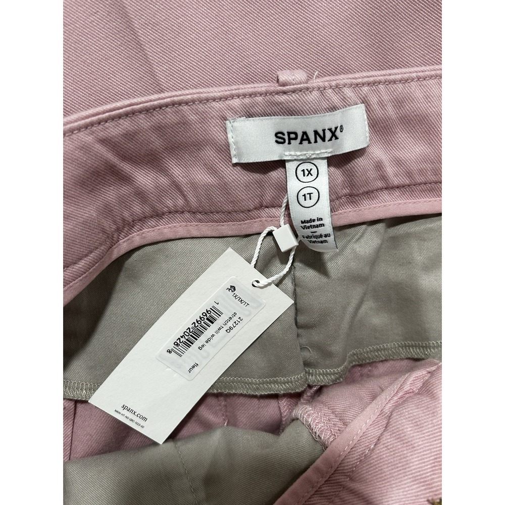 SPANX Wide Leg Pants in Light Lavender Pink Tall 1X - Picture 6 of 12